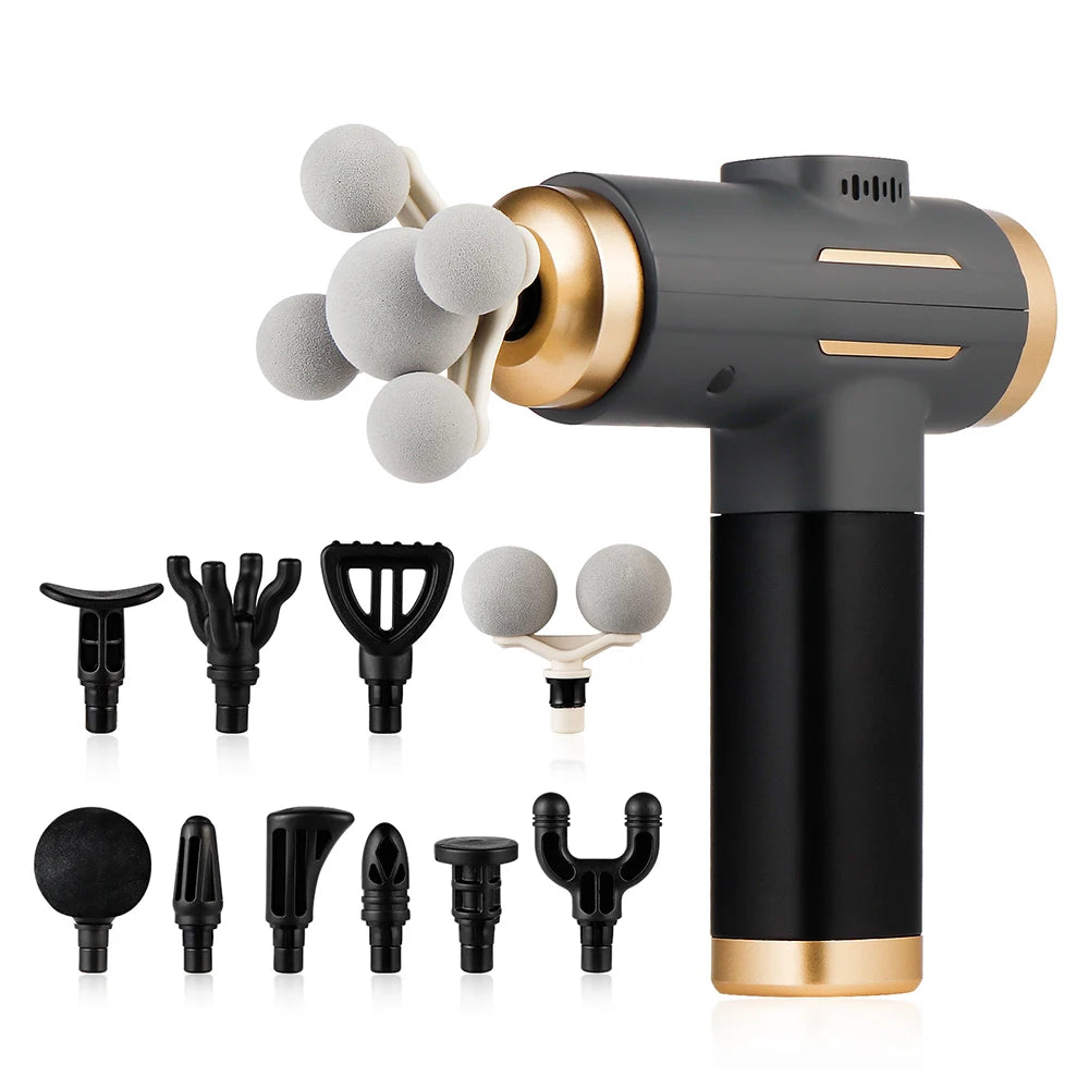 Pistolet de massage électrique 11 en 1 à 99 niveaux