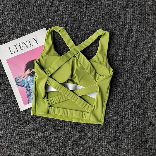Brassière de sport push-up pour femme