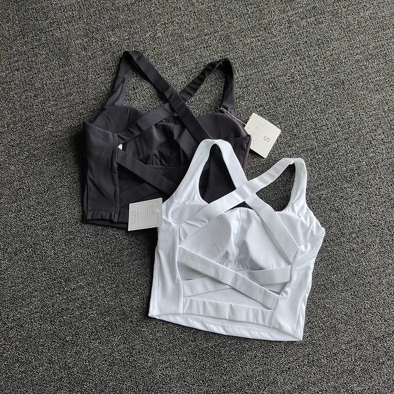 Brassière de sport push-up pour femme