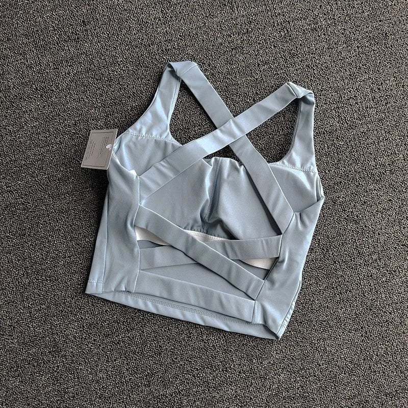 Brassière de sport push-up pour femme